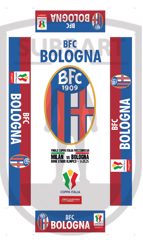 SCATOLA PERSONALIZZATA BOLOGNA FINALE COPPA ITALIA 2024-25