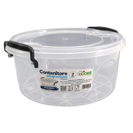 INTRADE CONTENITORE ROTONDO 2 LT (Confezione da 12 pezzi) 