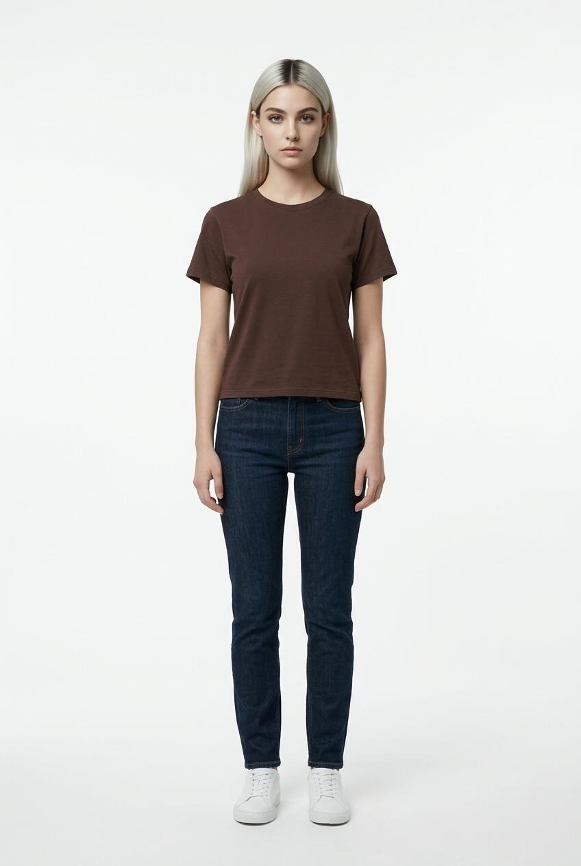 Two Way T.shirt con Spalline Cioccolato