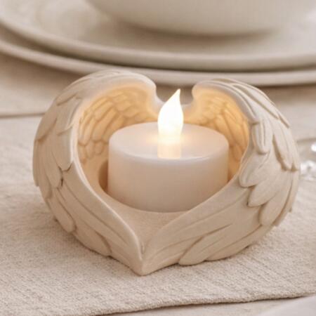 Bomboniera Ali d’Angelo – Porta Candele in PLA Liscio