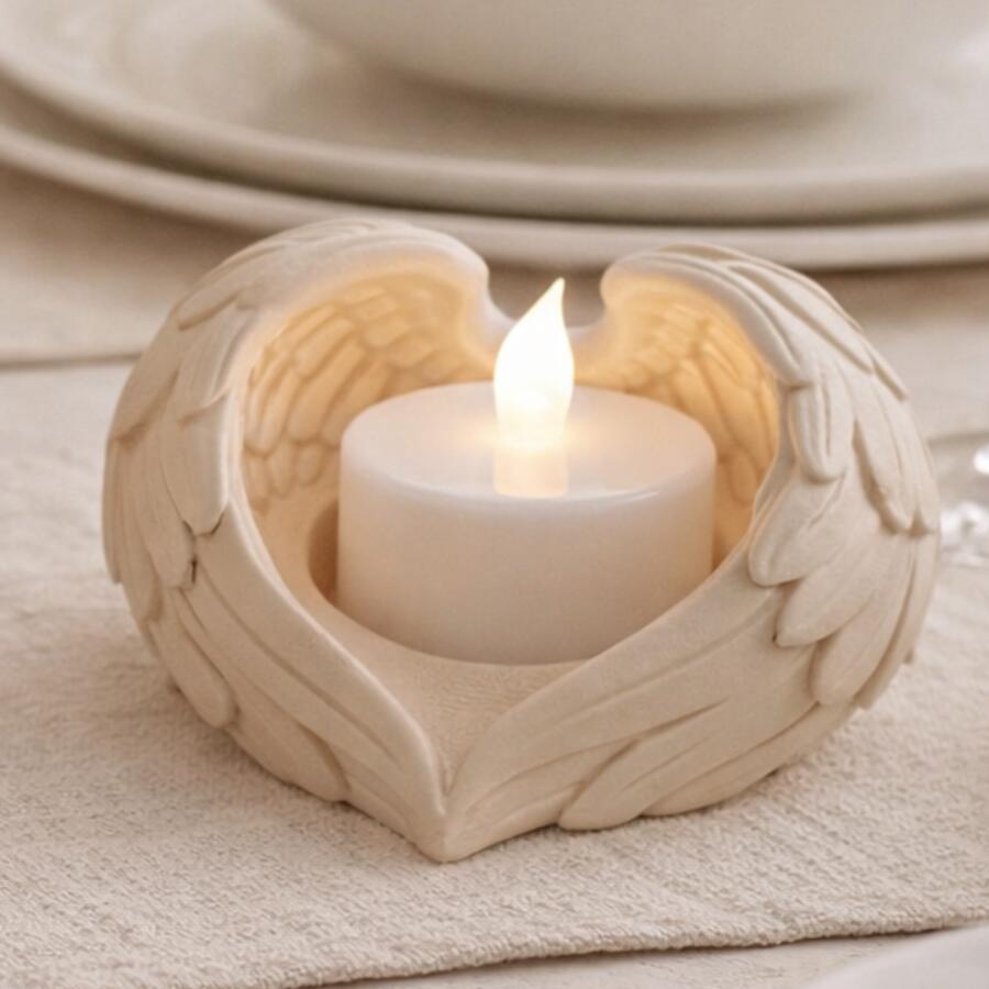 Bomboniera Ali d’Angelo – Porta Candele in PLA Liscio