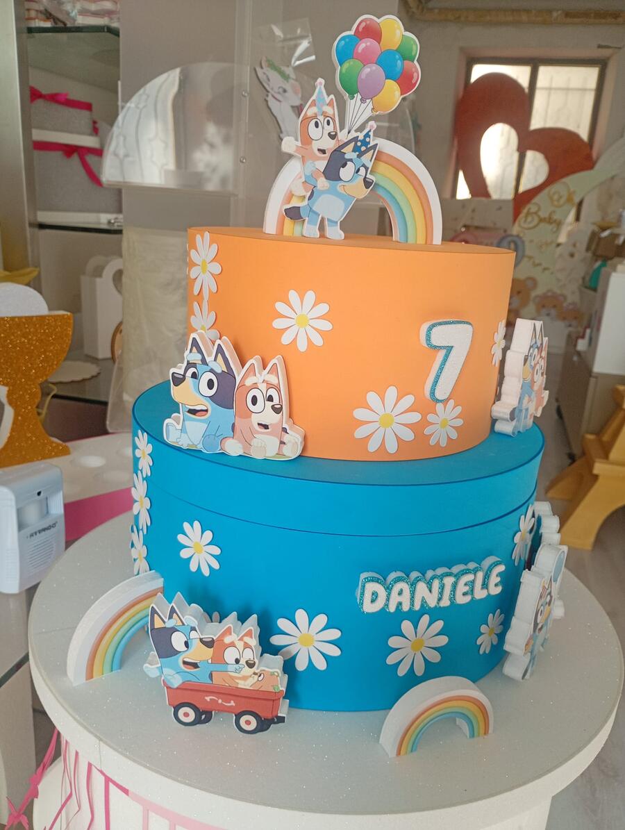 Torta Bluey personalizzata