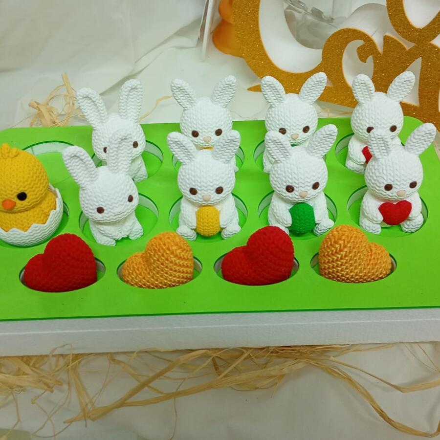 coniglietti pasquali cuori