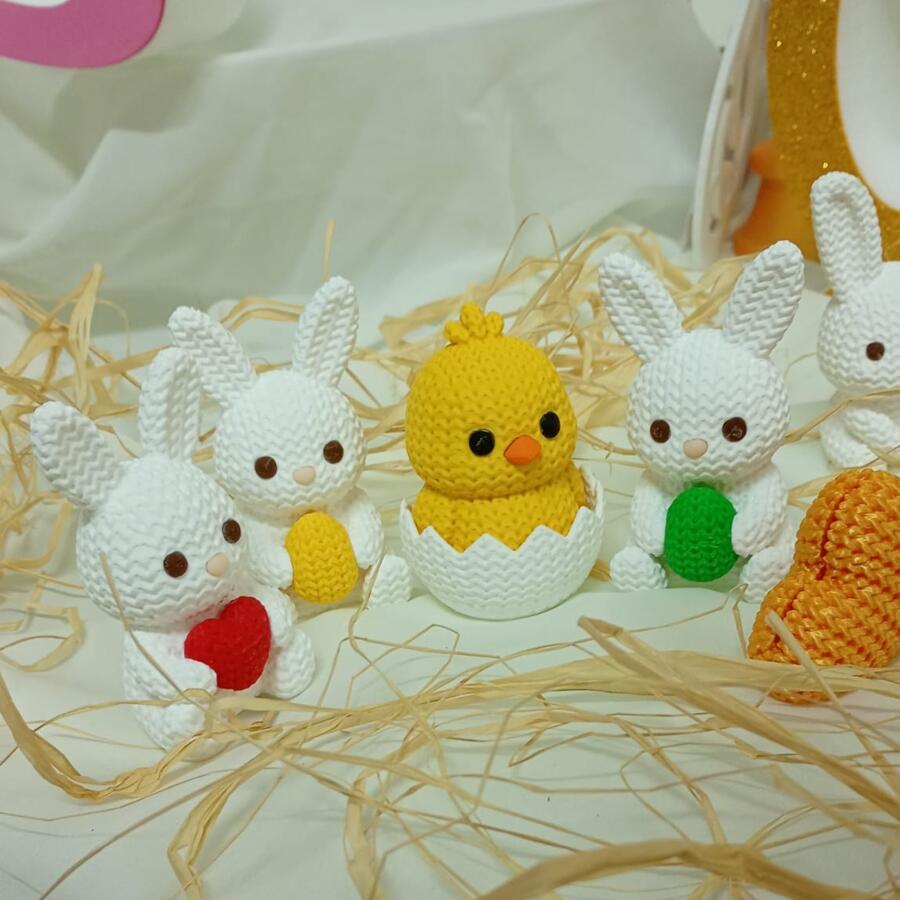 coniglietti pasquali cuori