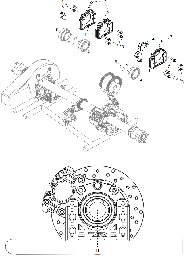 FLANGIA SIMMETRICA ASSALE DR 50 mm