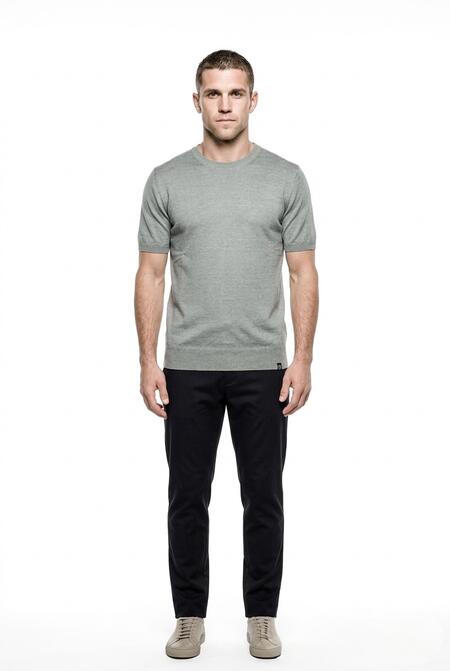 Telamira t-shirt in Maglia Tinta a Freddo Verde