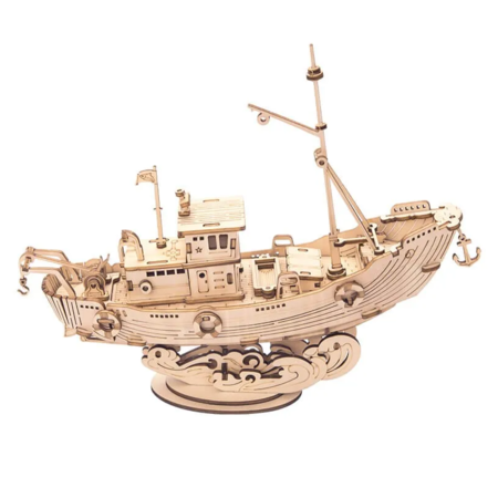 Barca da pesca 3d Wooden Puzzle