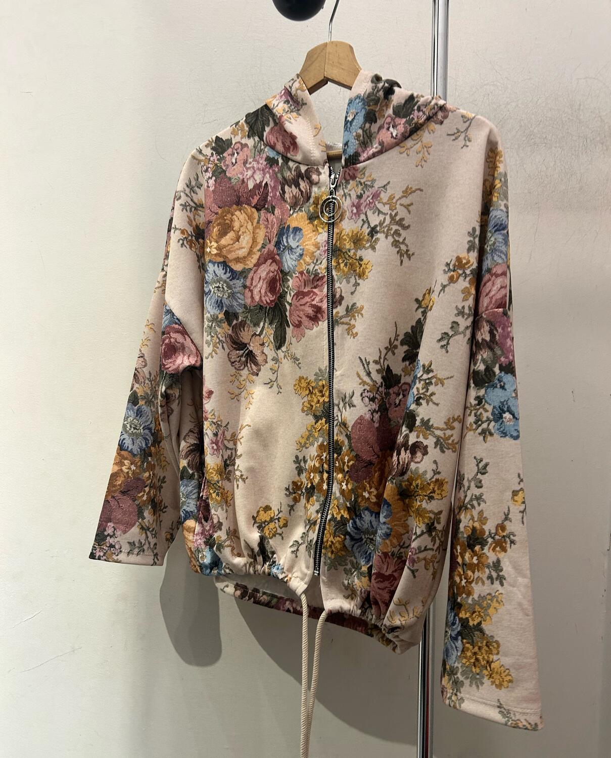 Felpa leggera stampa damascata 