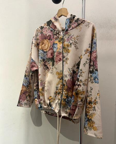 Felpa leggera stampa damascata 