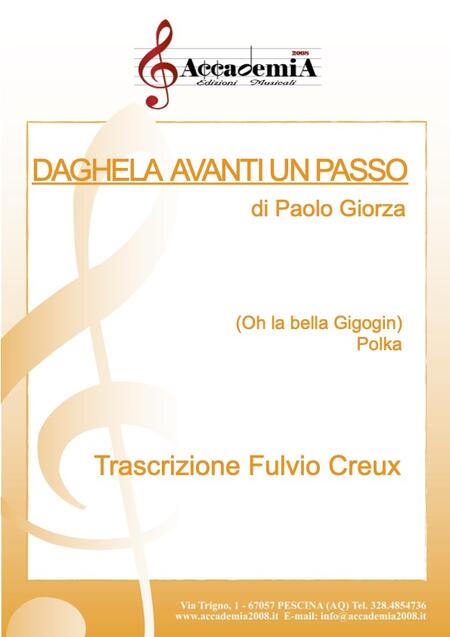 DAGHELA AVANTI UN PASSO (Per Banda) - Fulvio Creux / Paolo Giorza
