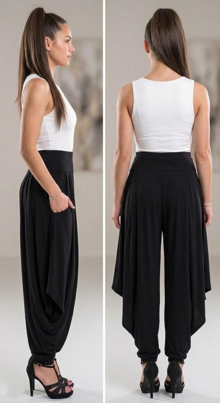 PANTALONI DA BALLO ALADINO SBUFFANTI DAI LATI 1-0012