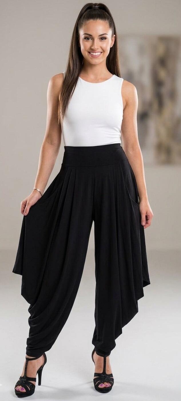 PANTALONI DA BALLO ALADINO SBUFFANTI DAI LATI 1-0012