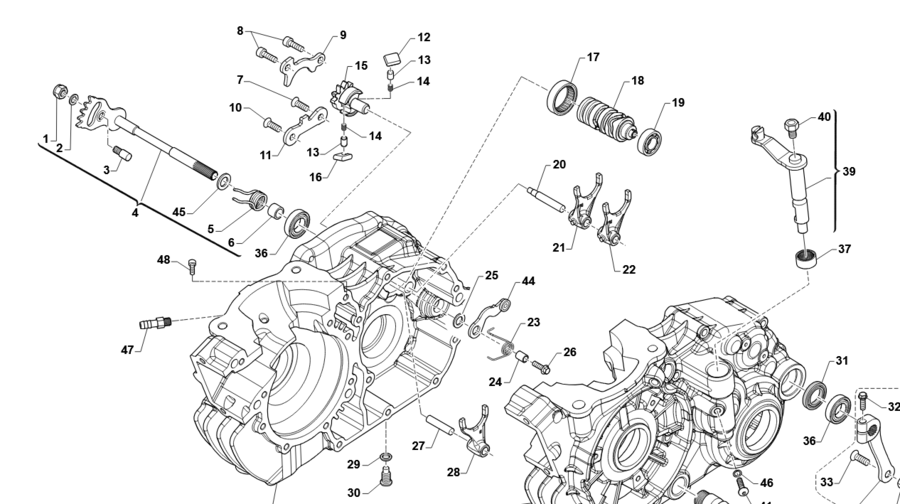 CRICCHETTO CAMBIO SINISTRO SUPERIORE