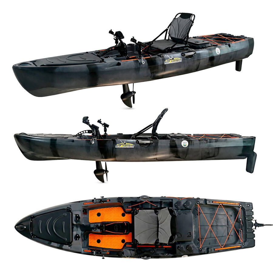 Kayak da pesca a pedali con elica SKF Pdl 11.5 - 350 cm 