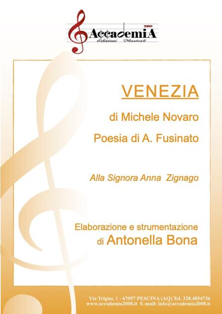 VENEZIA (Per Banda) - Antonella Bona / Michele Novaro 
