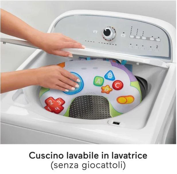 Fisher-Price Cuscino Baby Gamer sensoriale con 2 giochi agganciabili – Per neonati 0+ mesi, lavabile