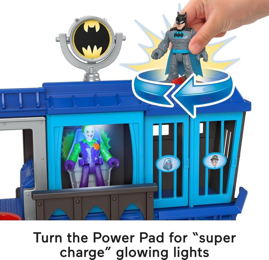 Fisher-Price Imaginext - DC Super Friends Prigione di Gotham City, playset prigione con personaggi di Batman e Joker, Giocattolo per Bambini 3+ Anni, HHP81