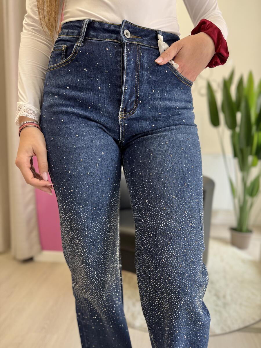 NOVITÀ Jeans straight leg brillantini