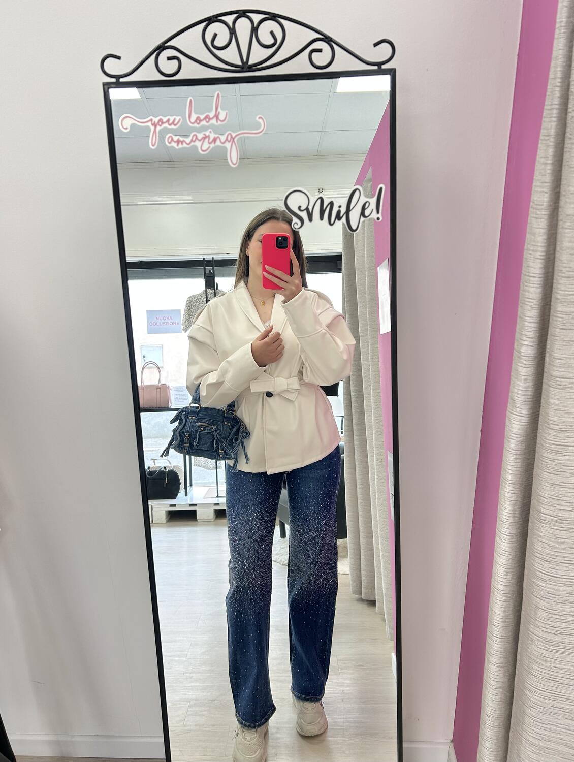 NOVITÀ Jeans straight leg brillantini