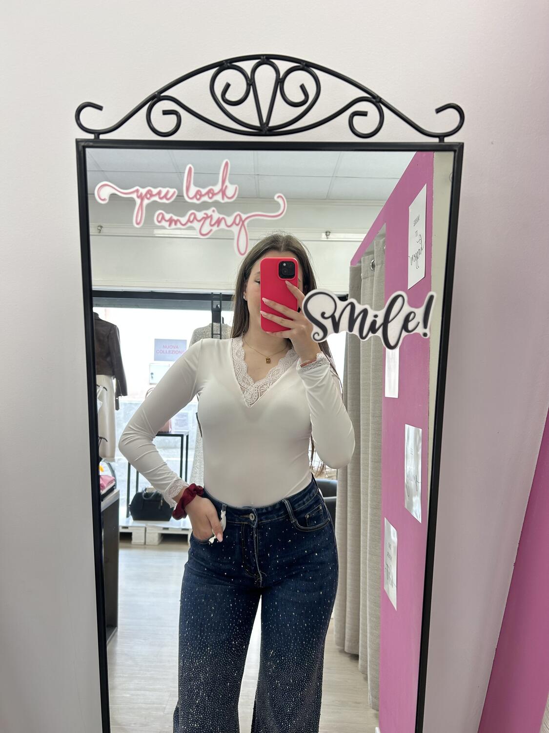 NOVITÀ Jeans straight leg brillantini