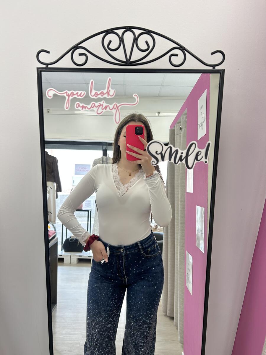 NOVITÀ Jeans straight leg brillantini