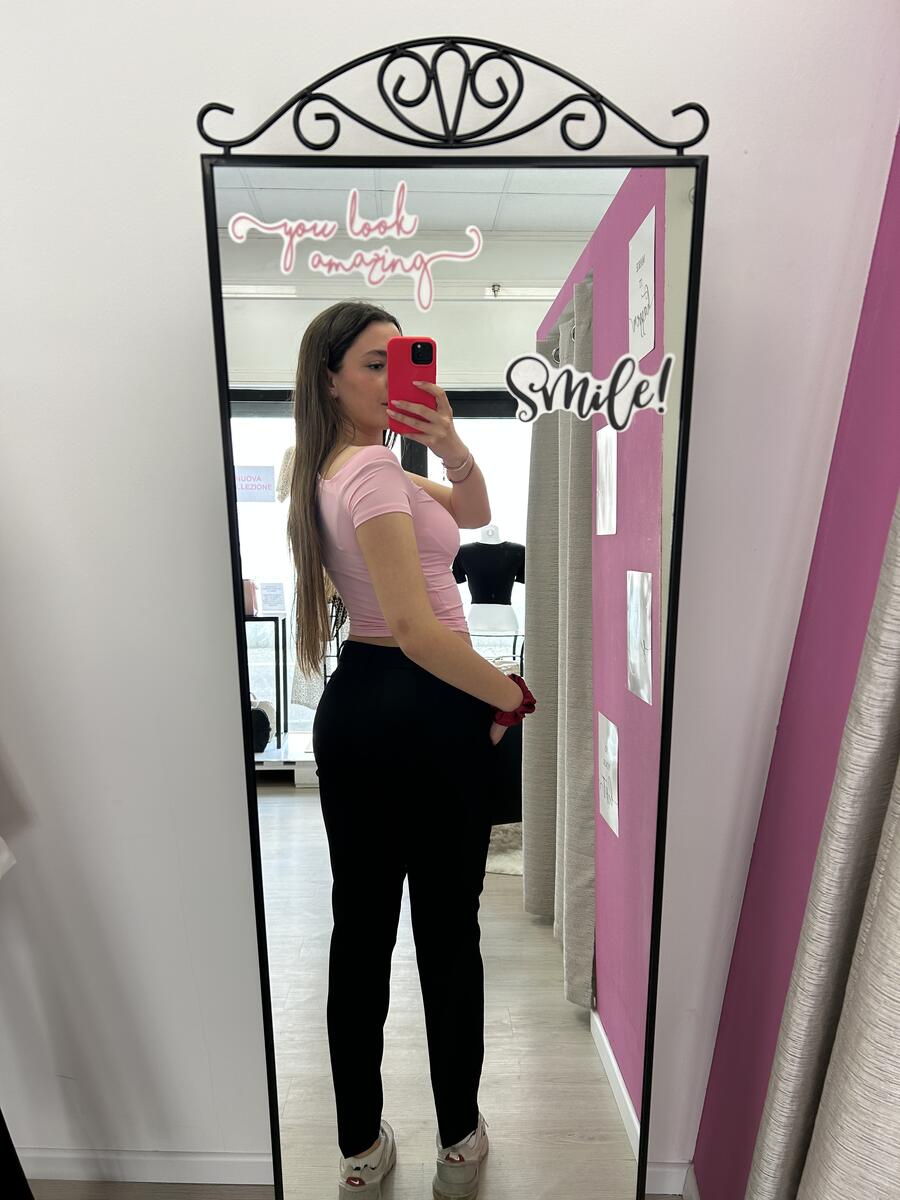 NOVITÀ Pantalone a sigaretta nero