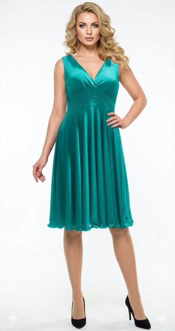 DRESS A WHEEL WITH SHOULDER A TANK AND FLEXIBLE BEHIND size plus versione 4-0042