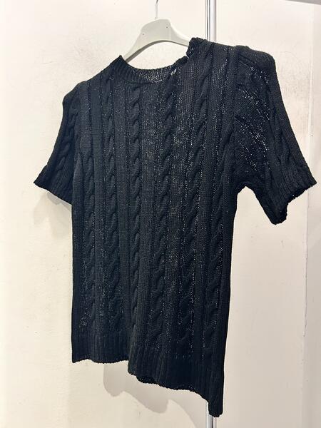 Maglia treccia in filo