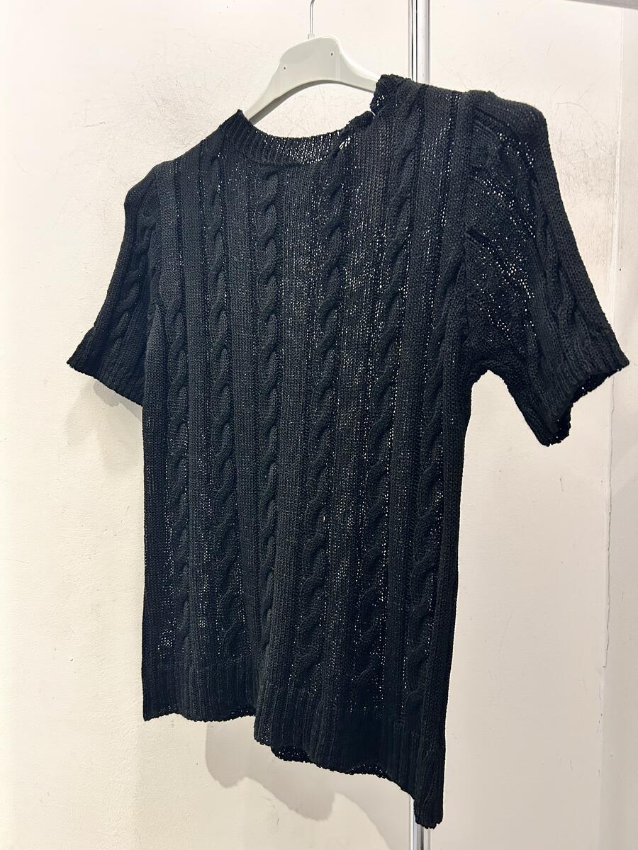 Maglia treccia in filo