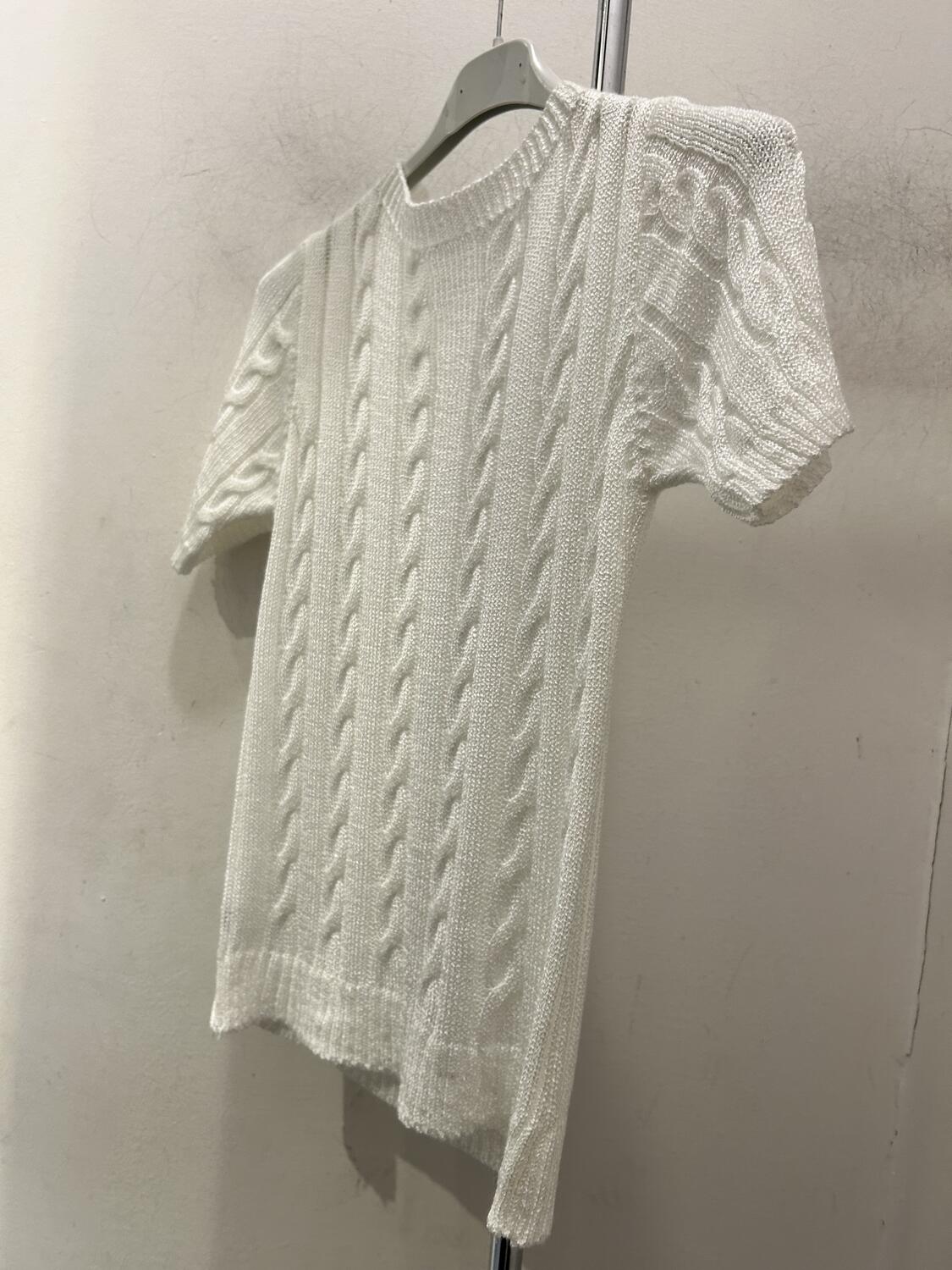 Maglia treccia in filo