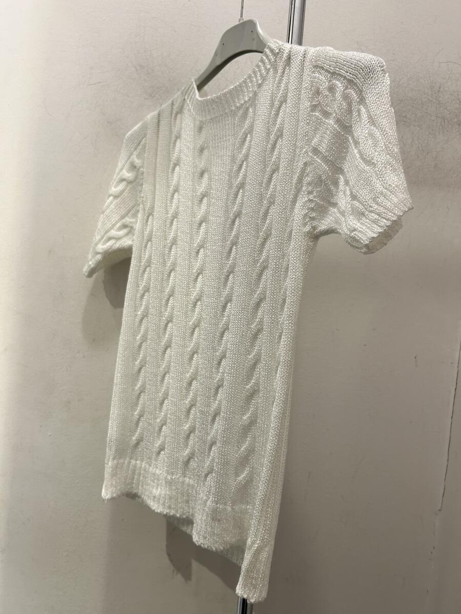 Maglia treccia in filo