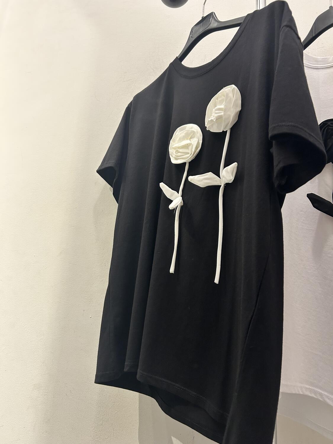 T-shirt fiori