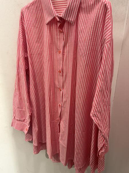 Maxi camicia mille righe