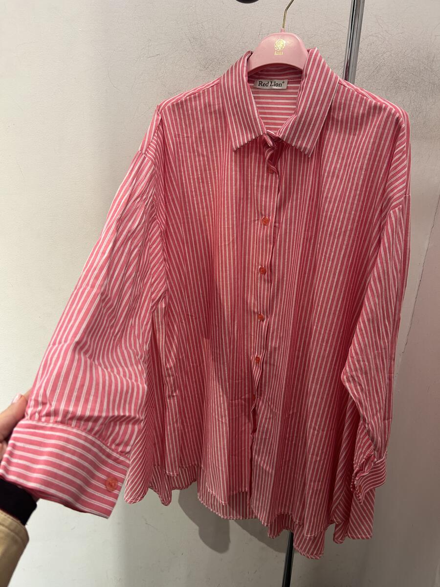 Maxi camicia mille righe