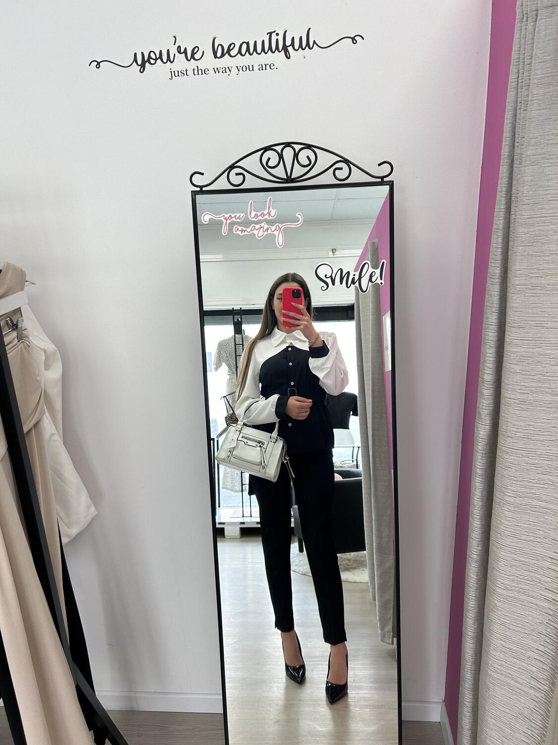 NOVITÀ Camicia bicolor con cintura