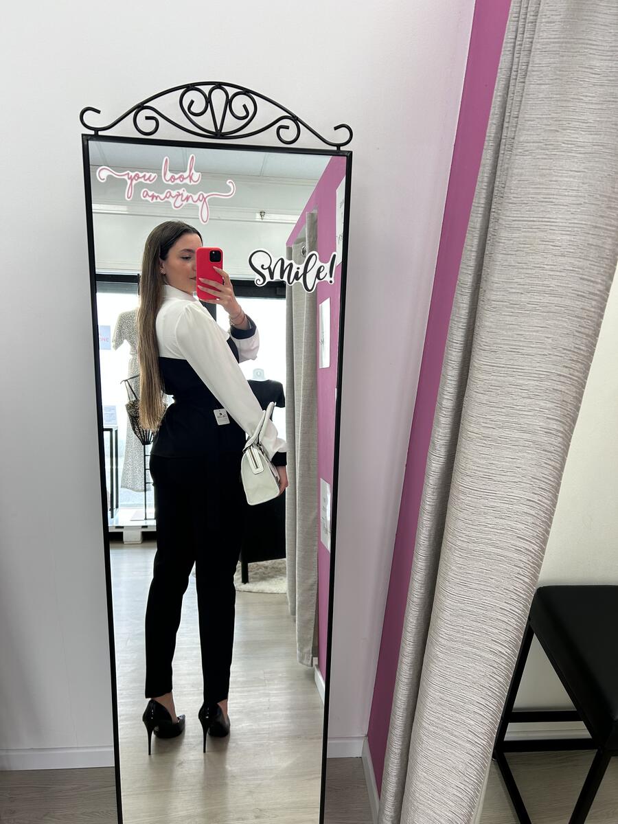 NOVITÀ Camicia bicolor con cintura