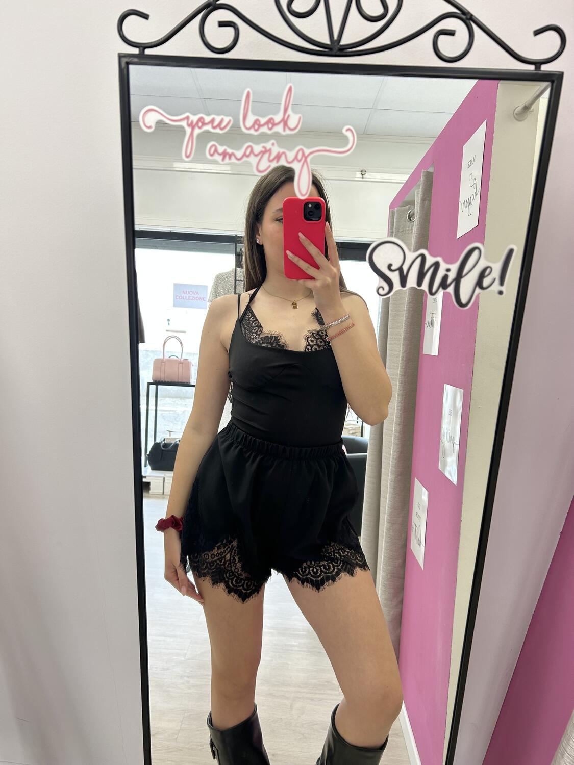 NOVITÀ Body con profilo in pizzo