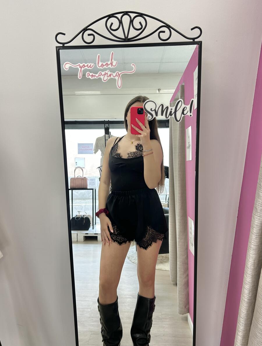 NOVITÀ Body con profilo in pizzo