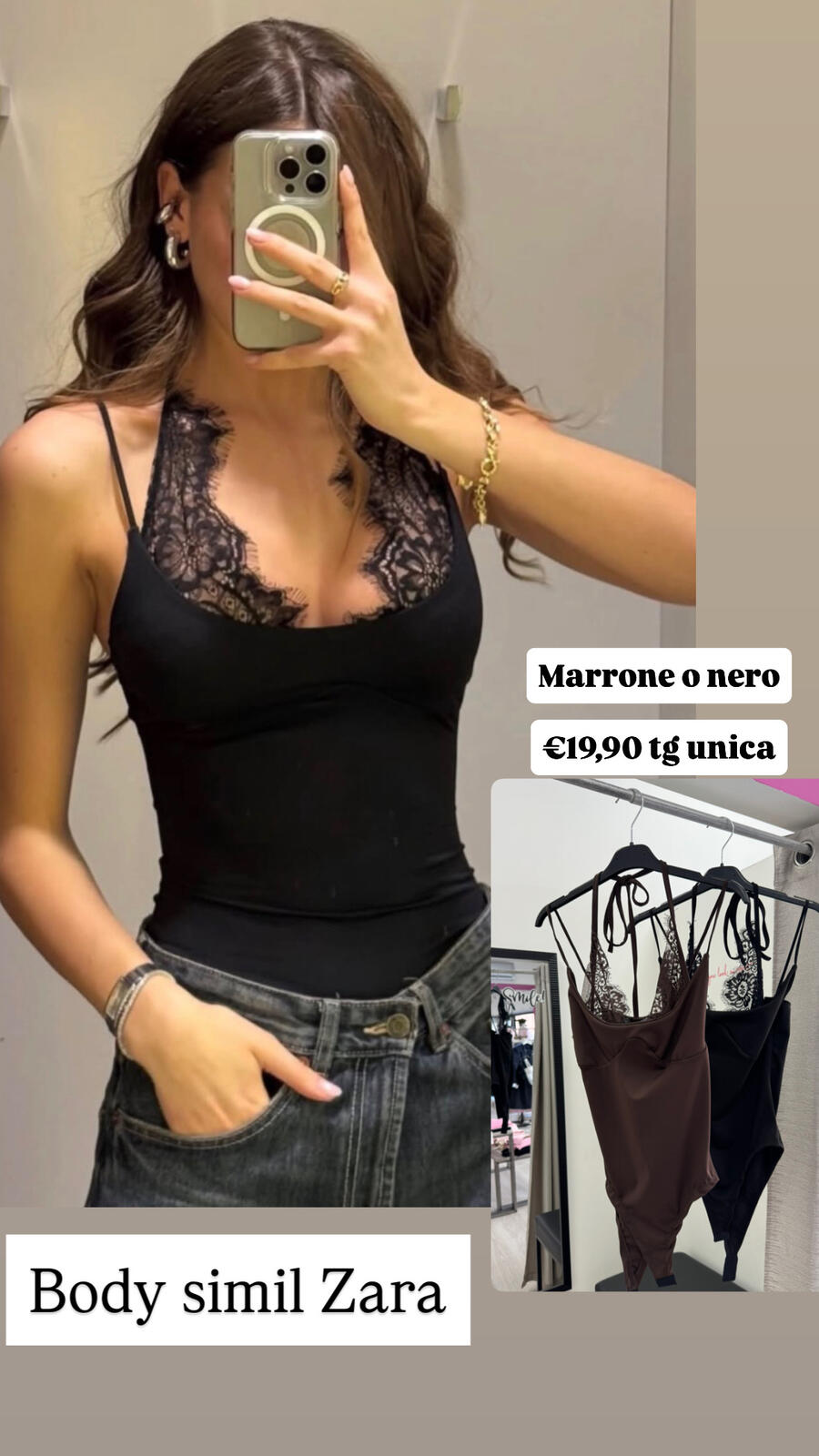 NOVITÀ Body con profilo in pizzo