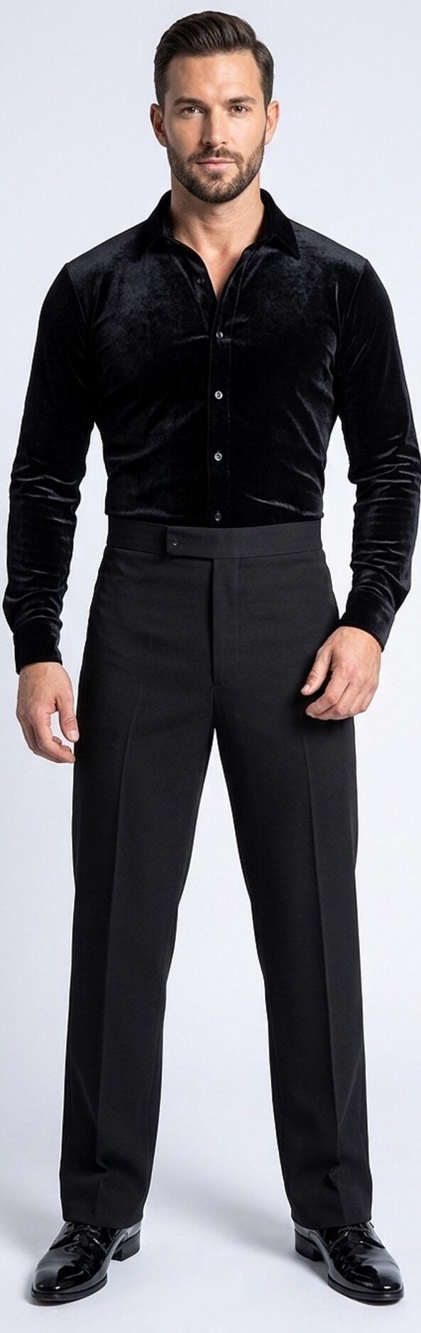 DANCE PANTS FOR MEN NARROW WITHOUT PENCE WITH THROUGH 7-0002B 