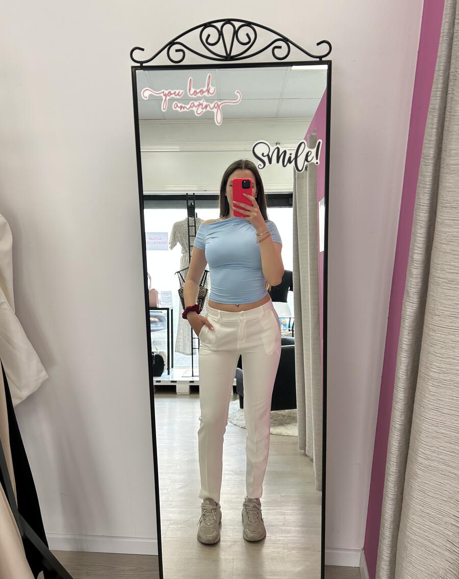 NOVITÀ T-shirt scollo asimmetrico