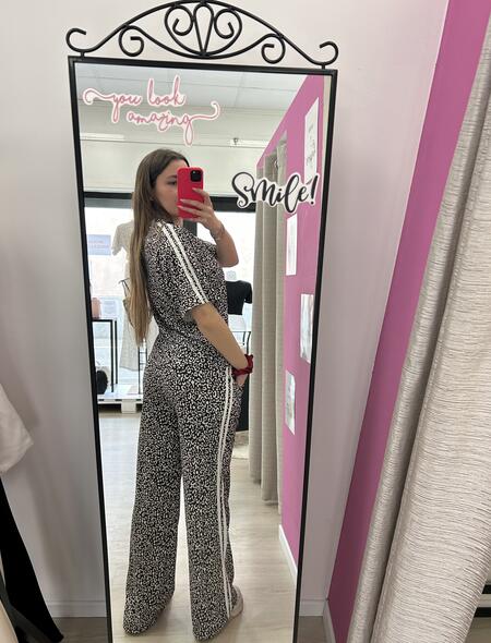 NOVITÀ Completo maculato t-shirt e panta palazzo