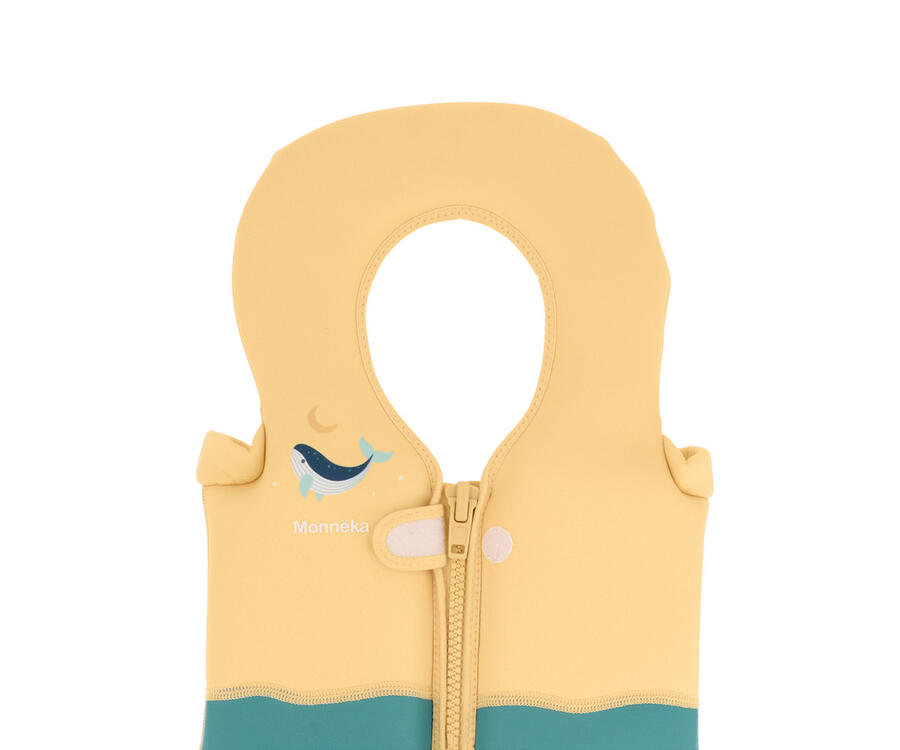 Gilet galleggiante per apprendimento del nuoto Monnëka – 1-2 anni (11-15 kg) - Teal Whale