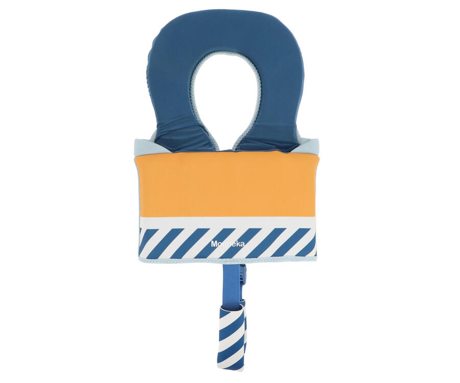 Gilet galleggiante per apprendimento del nuoto Monnëka – 1-2 anni (11-15 kg) - Stripes Blues & Beyond
