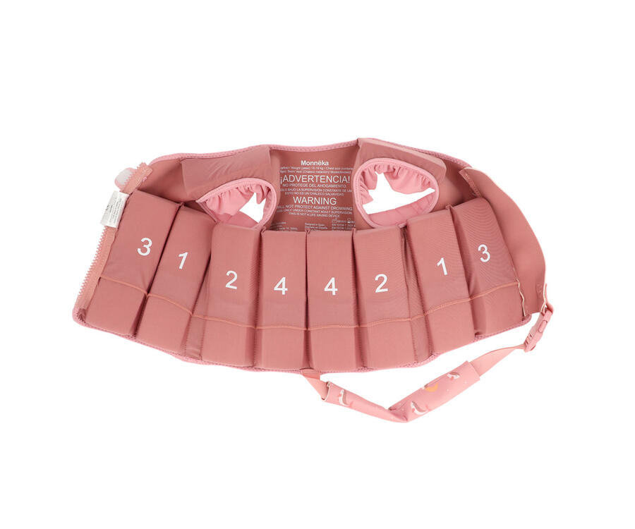Giacca galleggiante Monnëka - Pink Whale - Taglia 2-3 anni (M – 15-19 kg)  Taglia 3-6 anni (L – 19-30 kg)  ​