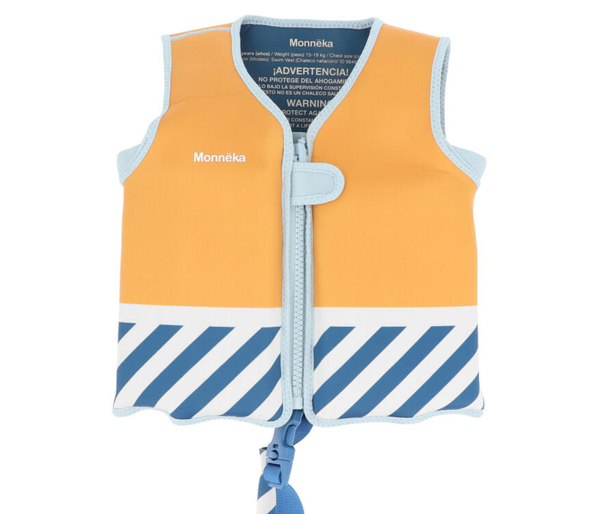 Giacca galleggiante Monnëka - Stripes Blues & Beymond - Taglia 2-3 anni (M – 15-19 kg)  Taglia 3-6 anni (L – 19-30 kg)  ​