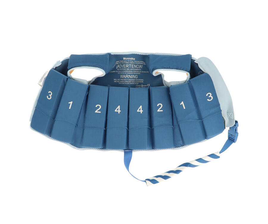 Giacca galleggiante Monnëka - Stripes Blues & Beymond - Taglia 2-3 anni (M – 15-19 kg)  Taglia 3-6 anni (L – 19-30 kg)  ​