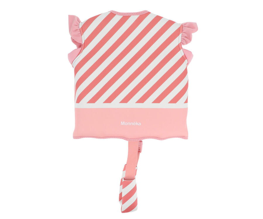 Giacca galleggiante Monnëka - Stripes Bloom & Blush - Taglia 2-3 anni (M – 15-19 kg)  Taglia 3-6 anni (L – 19-30 kg)  ​