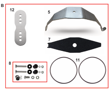 KIT SUPPORTO FILTRO KZ CRG