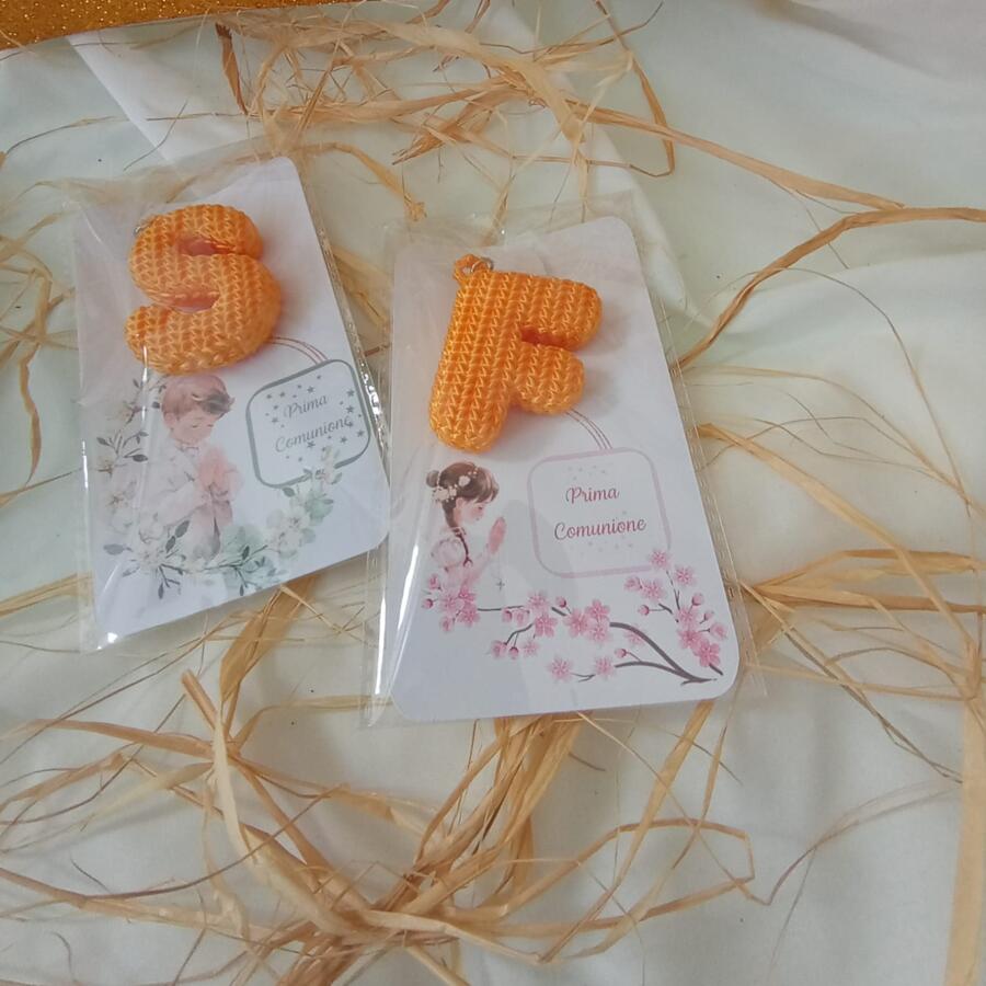 Lettera portachiavi 3D ispirato amigurumi